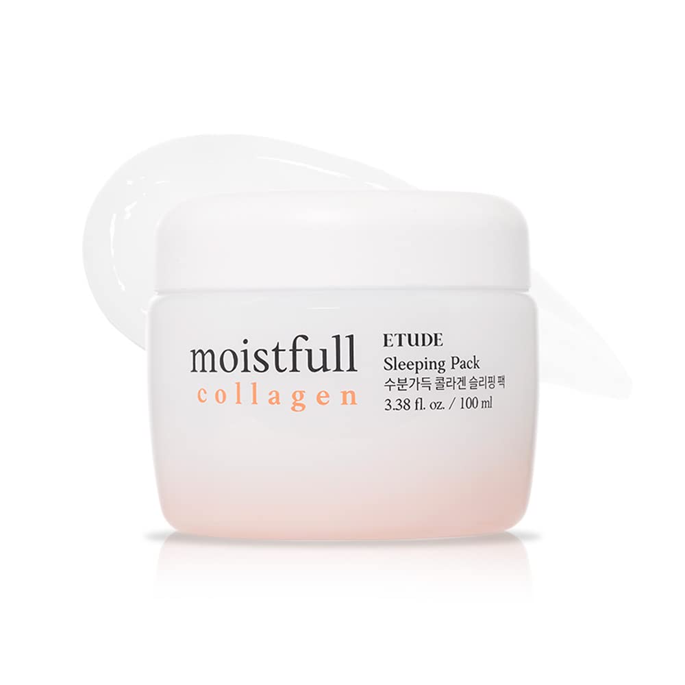 ETUDE Moistfull Collagen Sleeping Pack 100ml #22 | Moist Smooth Skin| Facial Moisturizing Care Night Cream Makes Your Skin Bouncy & Dewy | Facial Lotion for Dry, Sensitive, Oily Skin | K-beauty